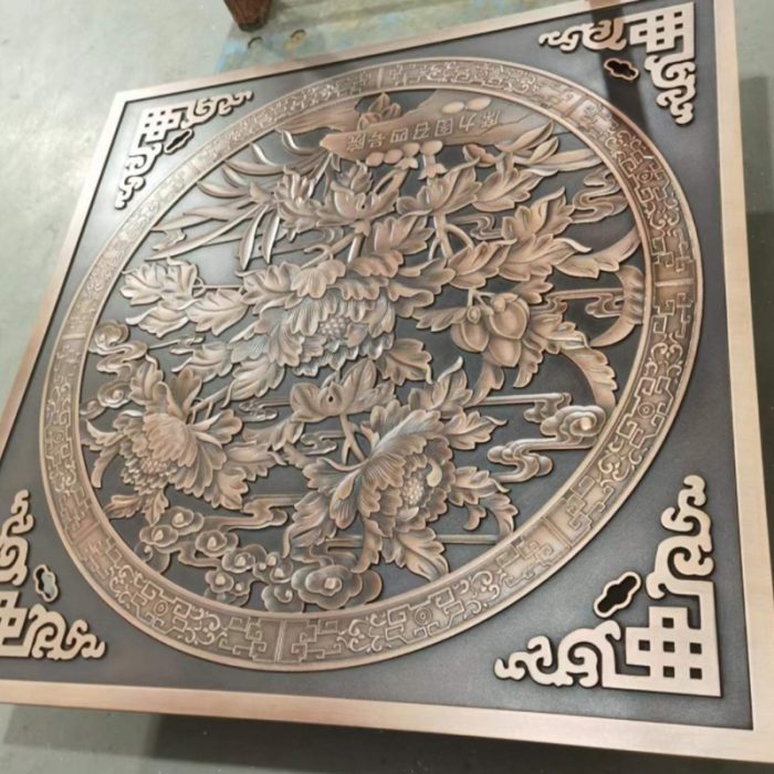 铸铁镀铜艺术井盖-Copper-plated cast iron artistic manhole cover - 图片 4